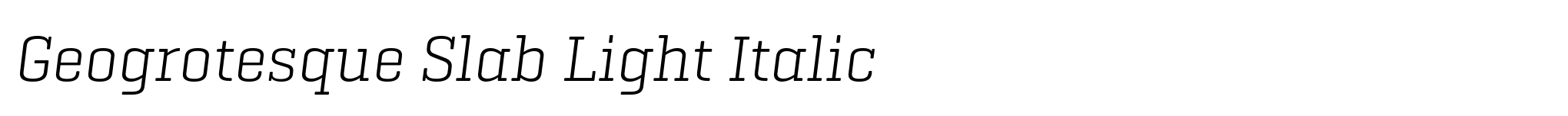 Geogrotesque Slab Light Italic image